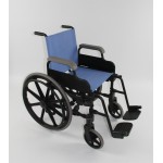 Πλαστικό αναπηρικό αμαξίδιο-Μπλε-Μαύρο